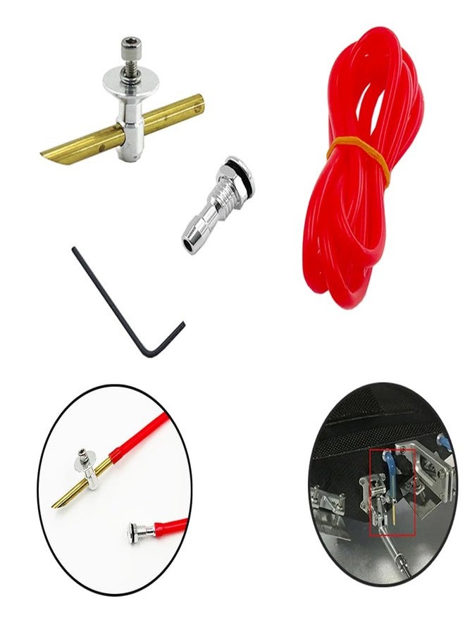 URIMPAVIDO RC Boat Water Cooling Set Water Inlet and Outlet Nozzle with Pipe Tube for RC Boat Ship DIY Model Toy Motor Water Cooling Parts (Red) - Image 3