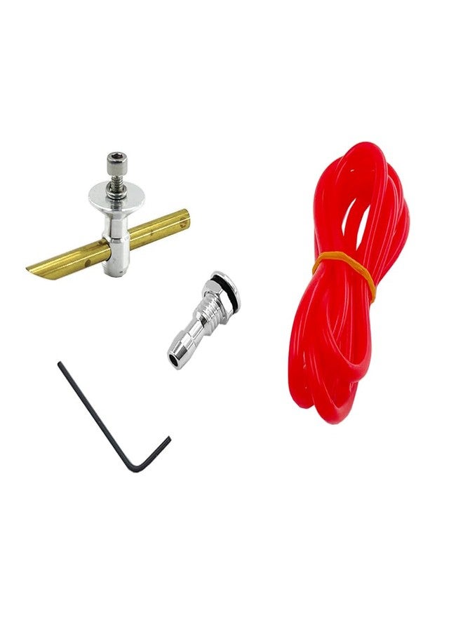 URIMPAVIDO RC Boat Water Cooling Set Water Inlet and Outlet Nozzle with Pipe Tube for RC Boat Ship DIY Model Toy Motor Water Cooling Parts (Red) - Image 1