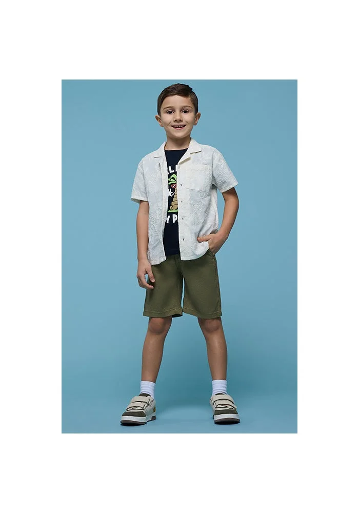 R&b Solid Shorts with Button Closure