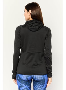 Adidas Women Sportswear Fit Long Sleeves Outdoors Sweatshirt, Black  - Image 2
