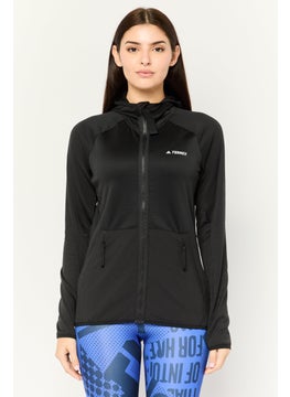 Adidas Women Sportswear Fit Long Sleeves Outdoors Sweatshirt, Black  - Image 1