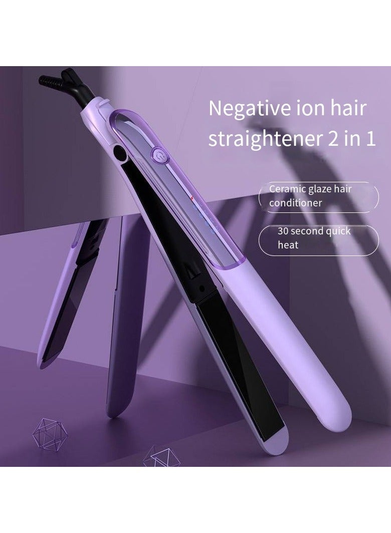 general 2-in-1 Ionic Hair Straightener & Curling Iron – Dual Styling with Ceramic Plates - Image 1