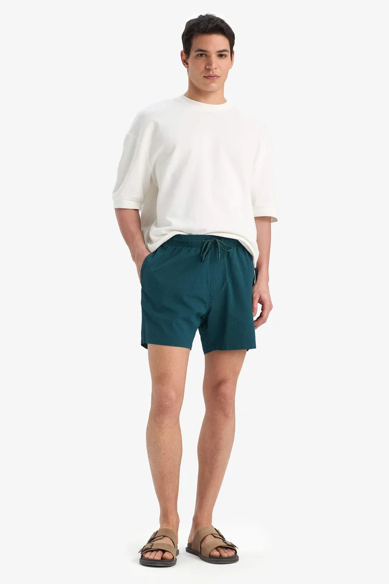 DeFacto Mesh Lined Short Length Swim Shorts