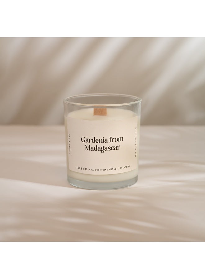 Studio Kinza Gardenia From Madagascar Gardenia & White Musk Soy Candle 150g