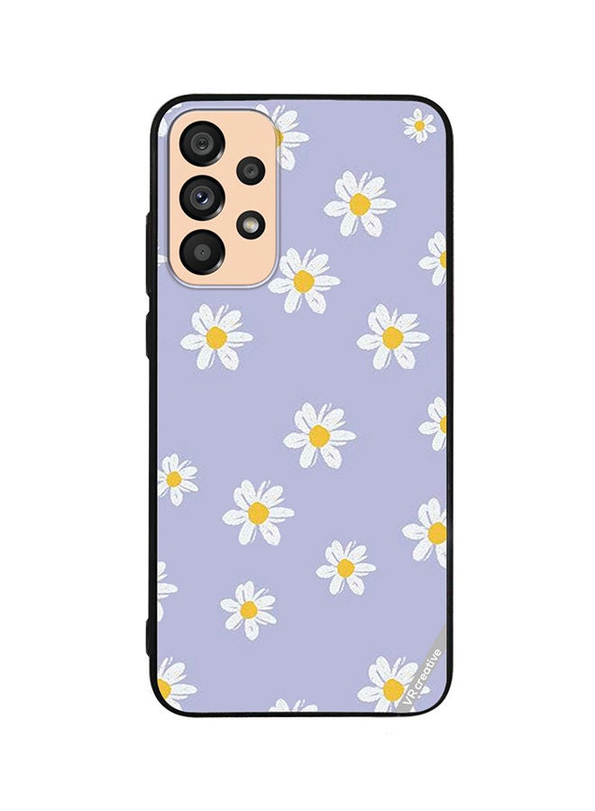 VR CREATIVE Protective Case Cover For Samsung Galaxy A33 5G Daisy Flower Design Multicolour - Image 1