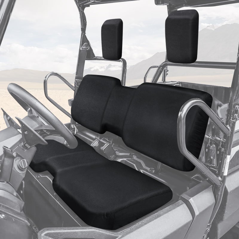 StarknightMT UTV Pioneer Seat Cover Bench Cover Compatible with Pioneer 700 7004 20142025 AntiUV Waterproof AntiScratch 1680D Fabric Upgrade Wider Straps Durable Black