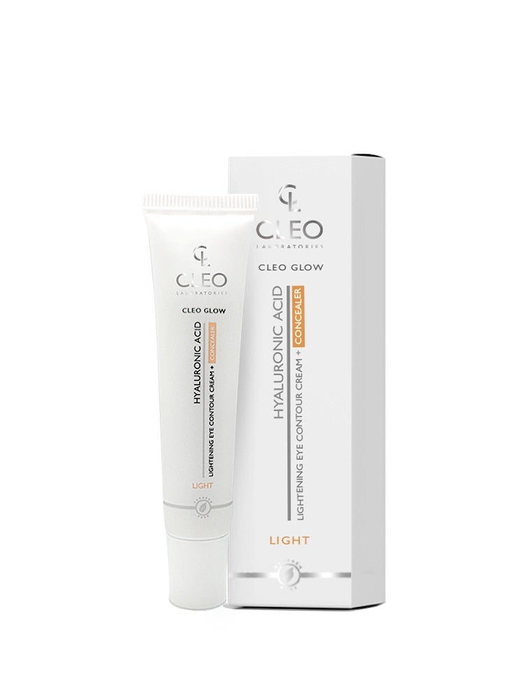 Cleo Glow Hyaluronic Acid Lightening Eye Contour+concealer - Light -15 ml - Image 2