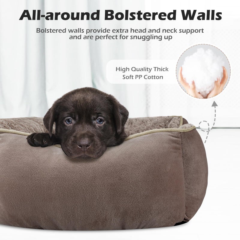 INVENHO Small Dog Bed Rectangle Washable Orthopedic Soft Calming Sleeping Durable Pet Cuddler with Anti-Slip Bottom - Image 2