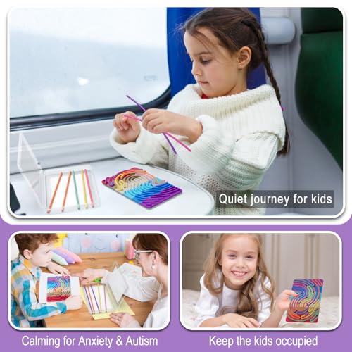 Spkwis Sensory Fidget Toys for Kids Toddler Boys ,Sensory Activity Board for Stress Anxiety Autistic ADHD, Calm Down Travel Airplane Essentials Toy for 3+ Year Old, Stuffers Gifts for Teens Girls - Image 4