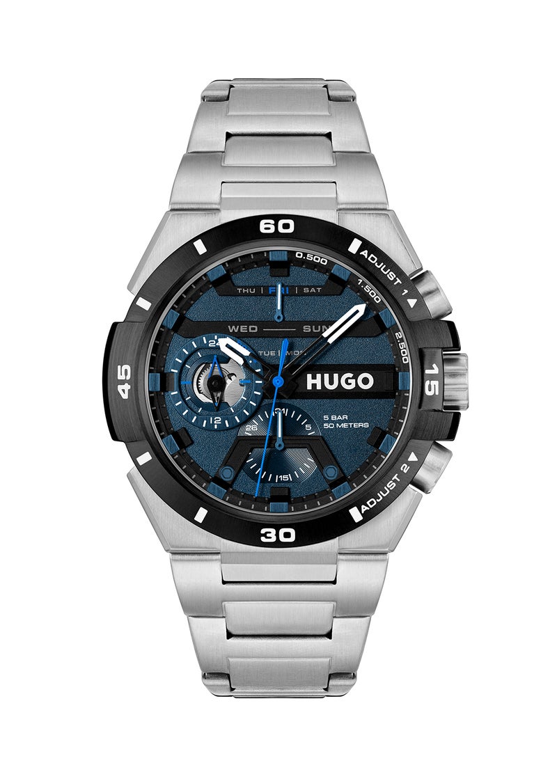HUGO BOSS Men's Analog Round Shape Stainless Steel Wrist Watch 1530337 - 46 Mm  - Image 2