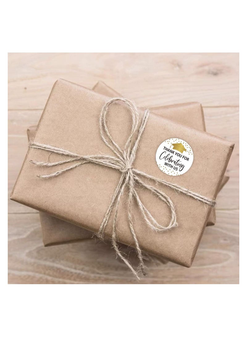 UP TO DATE Thank you for celebrating with us, Graduation Gift Stickers, Gift Stickers, 50 Pieces, Size 5 cm - Image 3