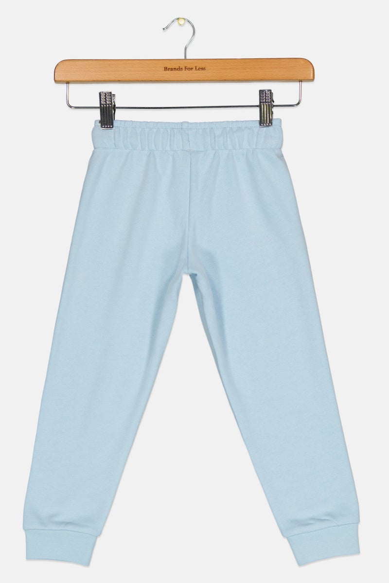 PUMA Toddlers  Boy Brand Logo Outdoor Jogger Pants, Light Blue - Image 3