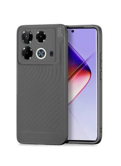 Gear4 Soft Liquid Silicone With Wavey Texture Case Cover For Infinix Note 40 4G 2024 Gear4 Grey  - Image 1