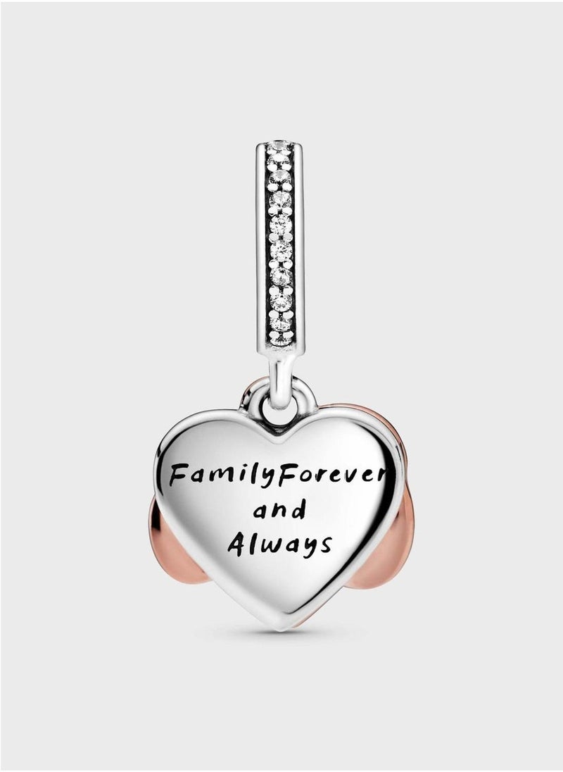 PANDORA Sparkling Infinity Heart Dangle Charm  - Image 3