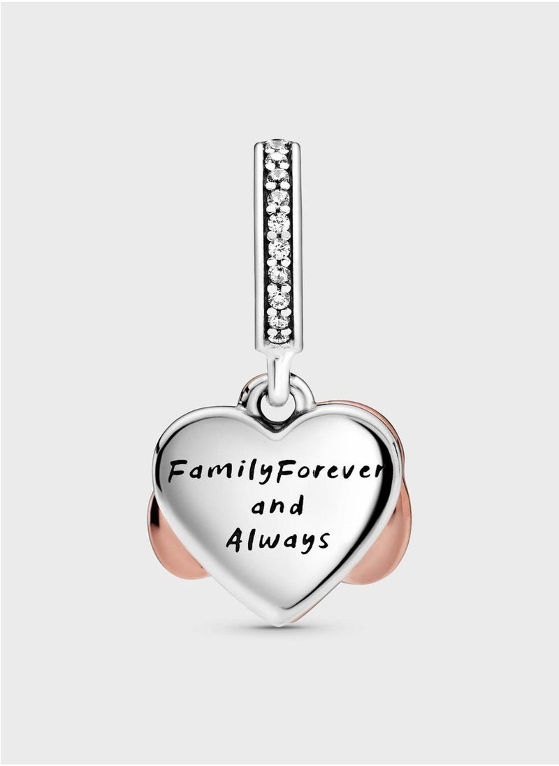 PANDORA Sparkling Infinity Heart Dangle Charm  - Image 3