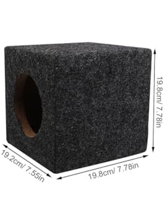 صندوق ساب وفر مربع متين من الخشب لتجهيزات صوت السيارات والشاحنات، سهل التركيب - Image 3