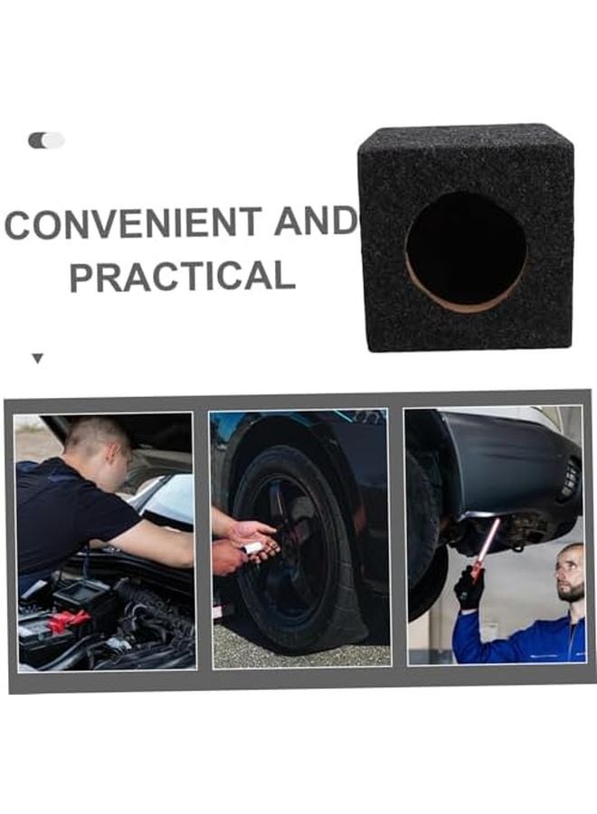 صندوق ساب وفر مربع متين من الخشب لتجهيزات صوت السيارات والشاحنات، سهل التركيب - Image 4