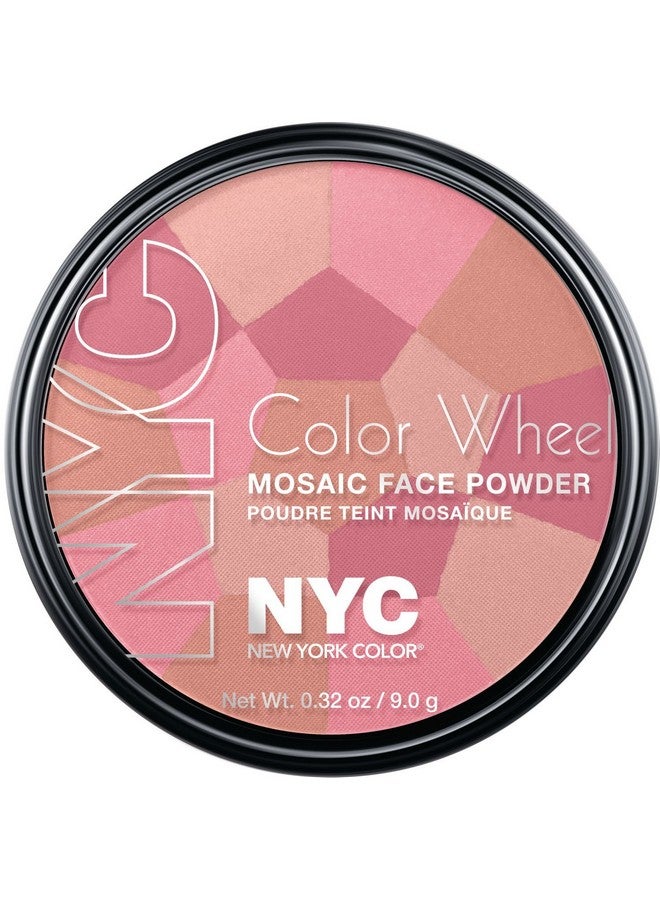 N.Y.C. New York Color Wheel Mosaic Face Powder Pink Cheek Glow 0.32 Ounce - Image 1