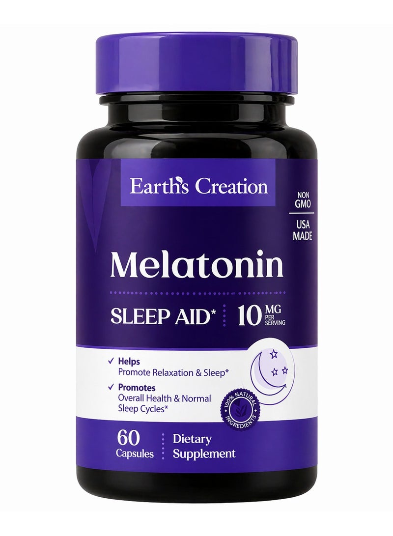 Melatonin 10mg Sleep Aid Fast Acting Natural Sleep Support for Insomnia & Jet Lag Relief