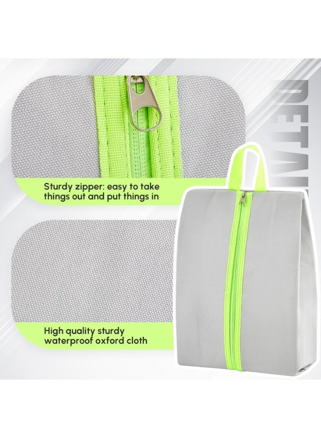 Luckam Smell Proof Shoe Cleat Bag, Water-Resistant Odor Absorbing Cleat Organizer with Zipper, Lightweight Shoe Pouches for Travel Golf, Soccer, Gym & Work, Carbon-Lined Odor Control (2-Pack, Black) - Image 5