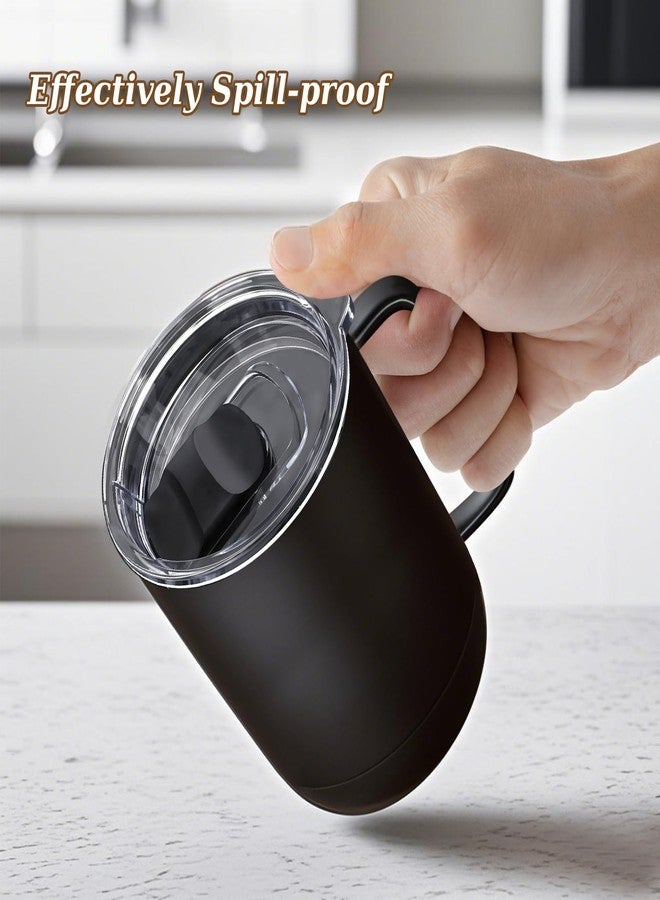 TEITEAI Magnetic Slider Replacement Mug Lid Compatible with Ember First and Second Generation Mugs, 14 oz, Splash-Proof, Black/Clear - Image 3