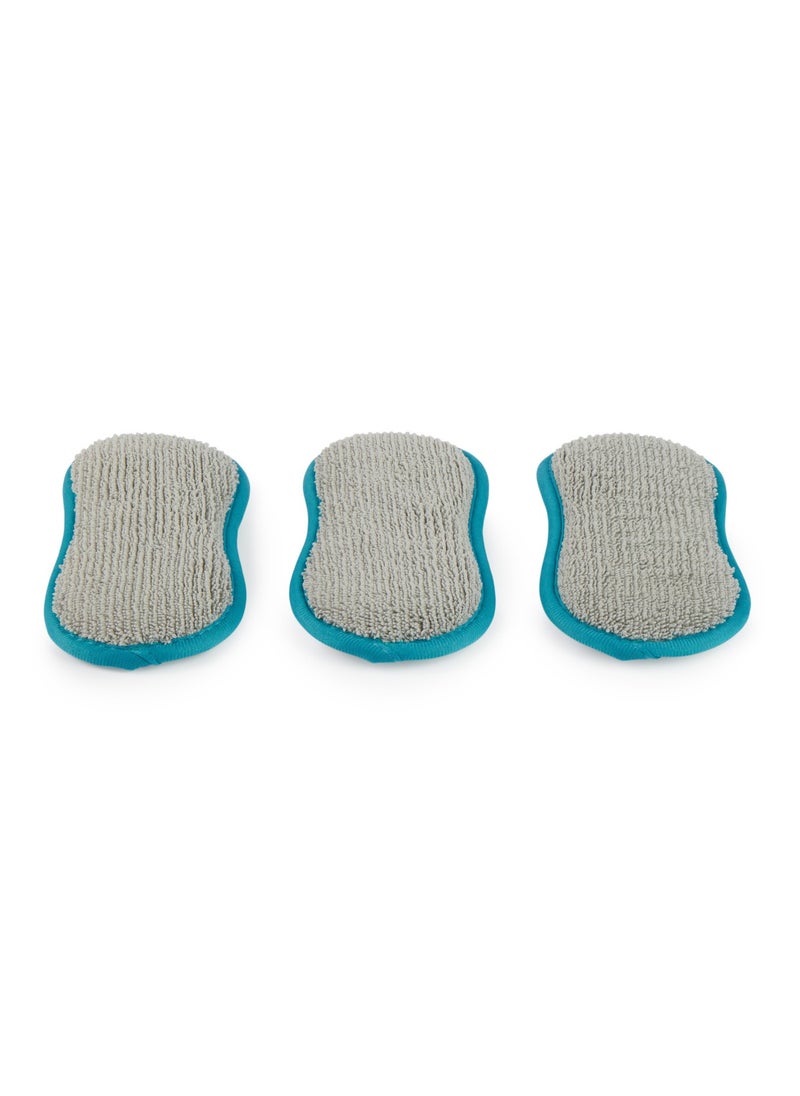 Beldray BELDRAY No Chem Clean Sponge Pads - Eco-Friendly Cleaning Sponges for Kitchen and Household Surfaces, 3-Pack  - Image 3
