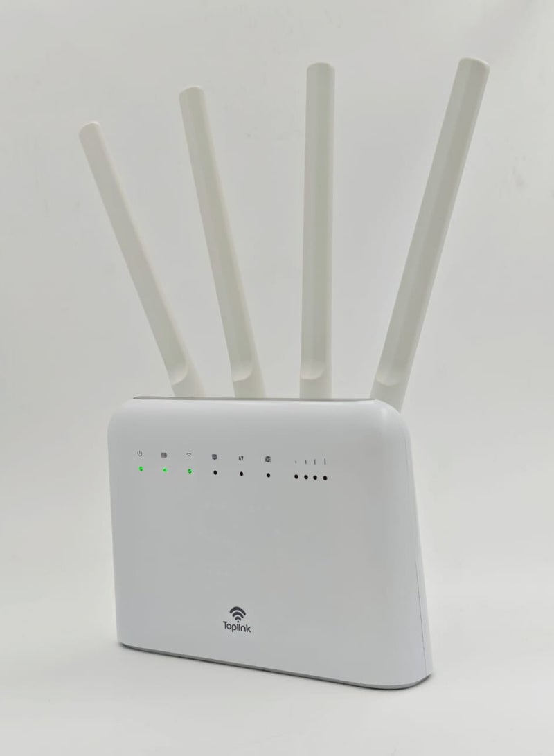 TOPLINK MR715U 4G LTE WiFi Router,5000mAh Battery ,WiFi 6 ,Up to 32 Users , SIM Card Slot , TDRA Approved, Mobile Hotspot with 4× Antennas,Works with Etisalat & Du UAE Version - Image 3