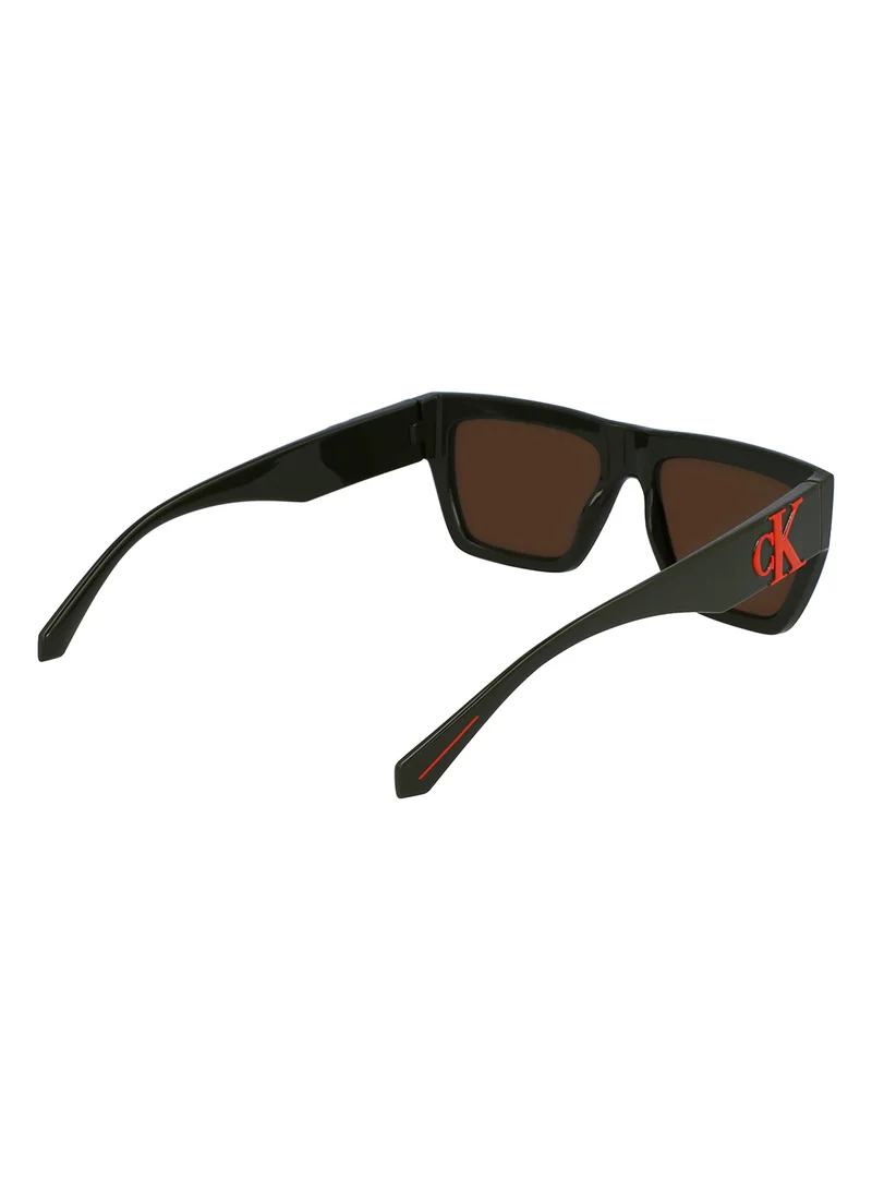 Calvin Klein Jeans Men's Rectangular Sunglasses - CKJ23653S-309-5517 - Lens Size: 55 Mm
