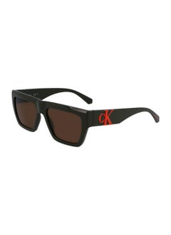 Calvin Klein Jeans Men's Rectangular Sunglasses - CKJ23653S-309-5517 - Lens Size: 55 Mm  - Image 3
