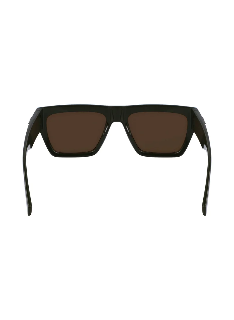 Calvin Klein Jeans Men's Rectangular Sunglasses - CKJ23653S-309-5517 - Lens Size: 55 Mm