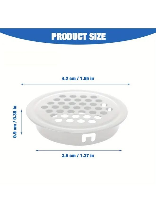 10pcs Black Stainless Steel Ventilation Grilles For Wardrobe Air Circulation - Image 4