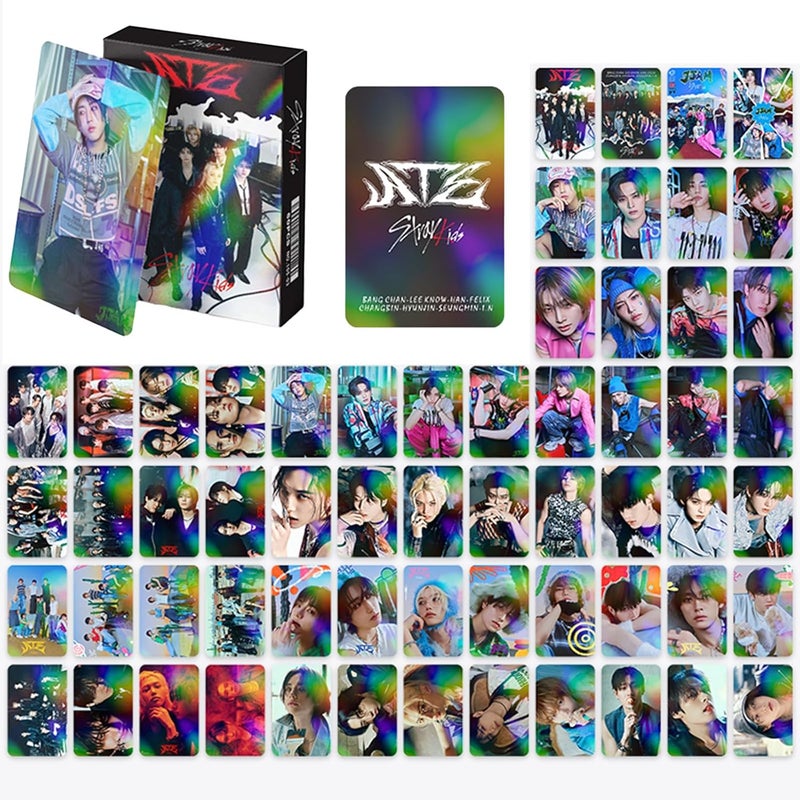 KPOPBP SKZ Laser Photocard 60 PCS ATE Album LOMO Cards Kpop JJAM Photo Card, Gift for Fans Daugher - Image 3