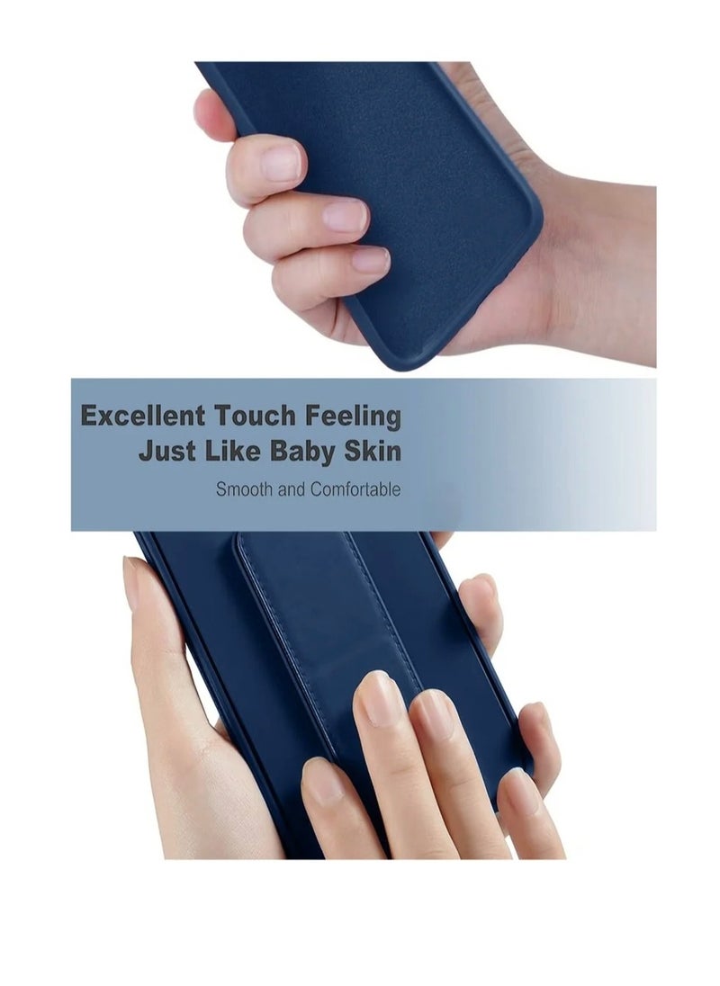 Generic Case Cover For Apple iPhone 16 With Magnetic Hand Grip 3 in 1 Blue  - Image 3