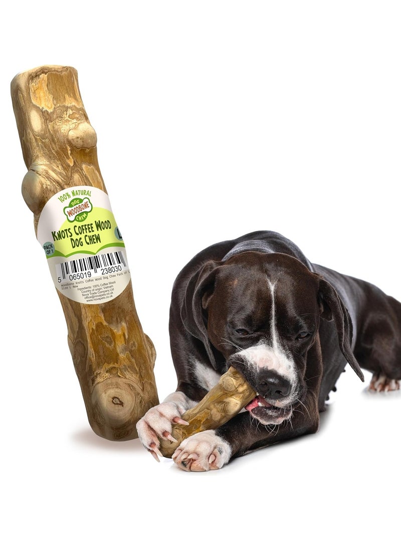 wood - Knots Coffee Wood Dog Chew Toy for Large Dogs Natural Wood Knots Branch Chewing Stick Pack of 1 Size L - Image 1