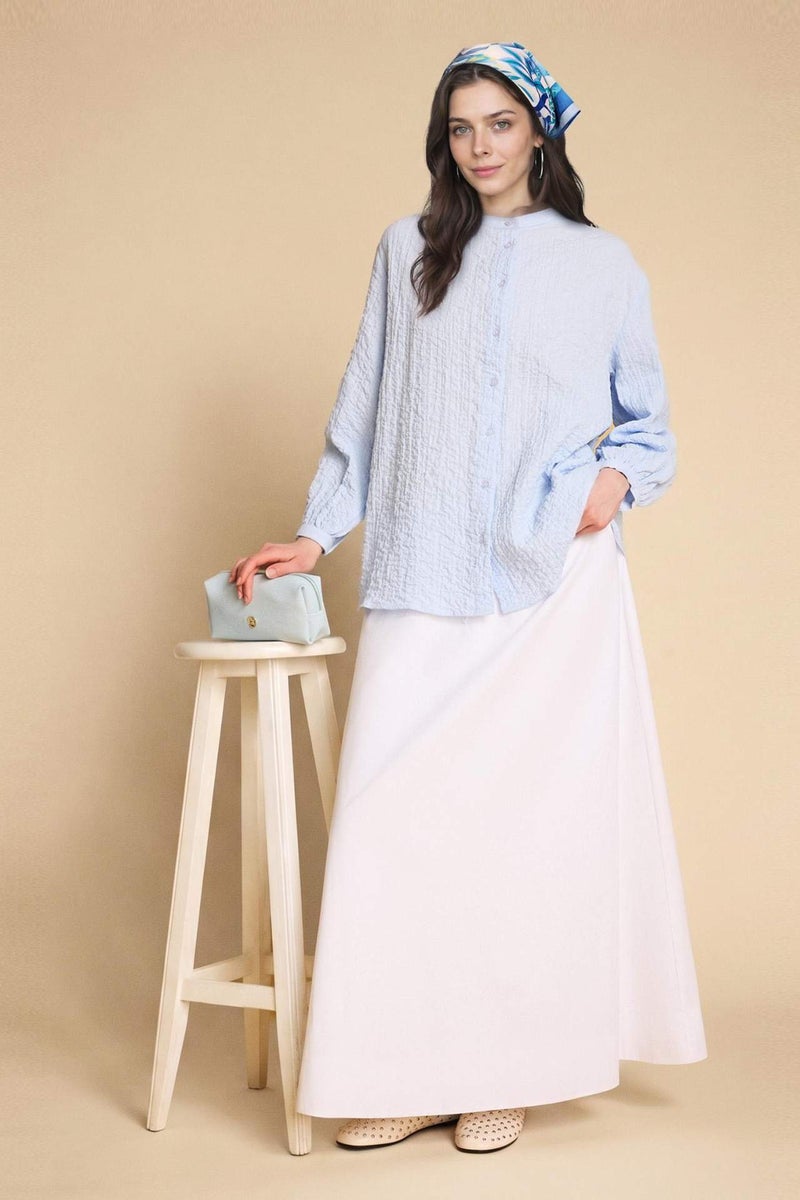 DeFacto A Cut Poplin Maxi Skirt - Image 1