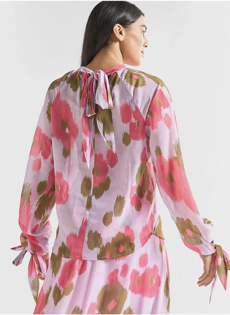 Splash FAV Printed Floral Print Top