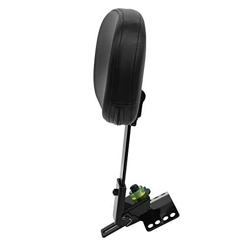 Harvards Chrome Adjustable Plug-in Driver Rider Backrest Custom Kit for Harley Electra Glides 1997-2023 Made Fit for Touring Models Road King Street Glide (Gloss Black) - Image 4