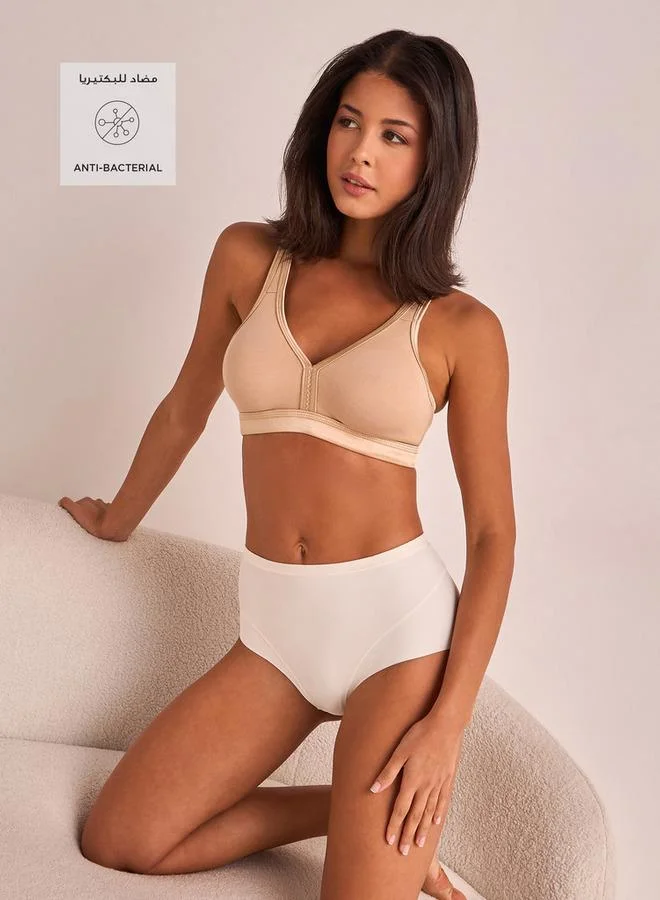 Splash FAV Support Bra with Hook and Eye Closure and Broad Adjustable Straps