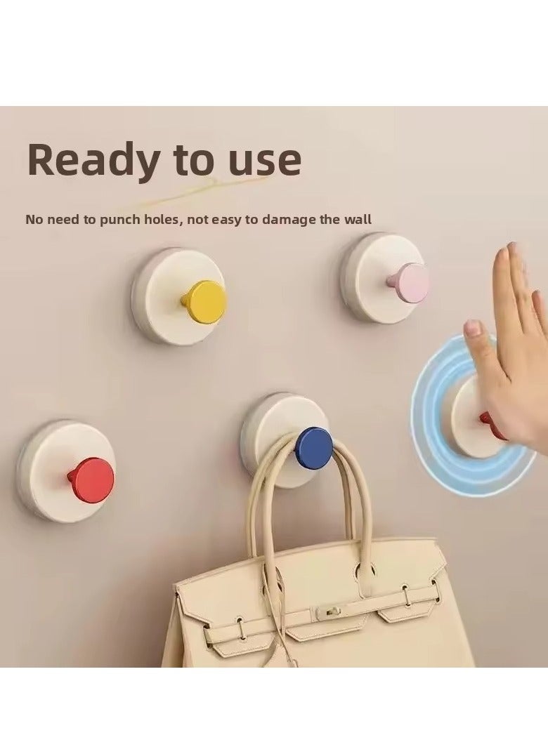 5PCS Self Adhesive Wall Hook Strong Without Drilling Bathroom Door Kitchen Towel Hanger Hooks Home Storage Accessories  - Image 2