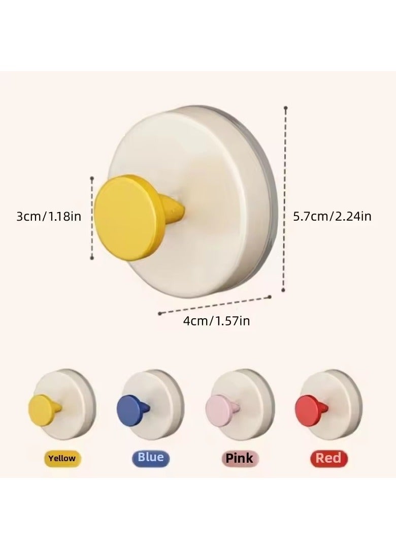 5PCS Self Adhesive Wall Hook Strong Without Drilling Bathroom Door Kitchen Towel Hanger Hooks Home Storage Accessories  - Image 4