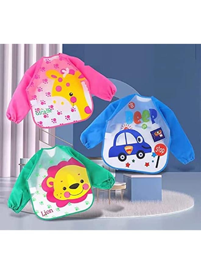 Washable 2 Pcs Long Sleeve Bibs - Image 3
