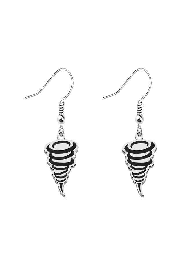 WUSUANED Funny Tornado Earrings Storm Chaser Jewelry Hurricane Gift Meteorology Gift (Funny Tornado Earrings) - Image 1