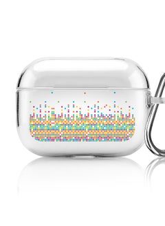 Stylizedd Classic Clear printed Case for Apple AirPods Pro 2nd Generation Thin Transparent Cover [Designed for Apple AirPods Pro 2nd Generation] - Falling Tiles  - Image 1