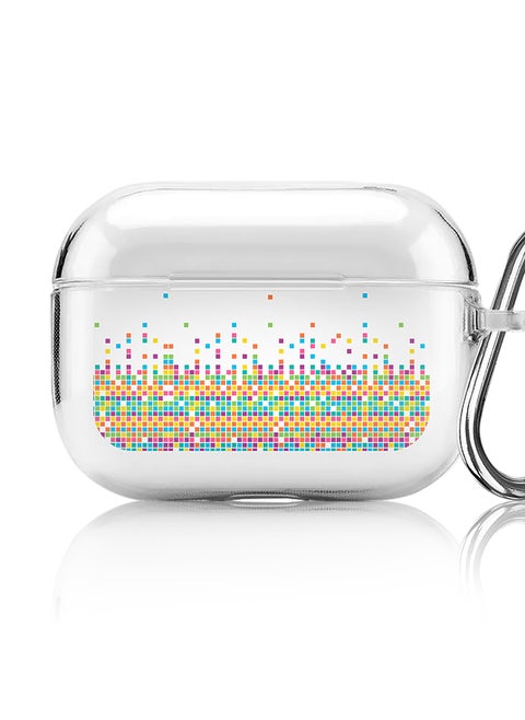 Classic Clear printed Case for Apple AirPods Pro 2nd Generation Thin Transparent Cover [Designed for Apple AirPods Pro 2nd Generation] - Falling Tiles