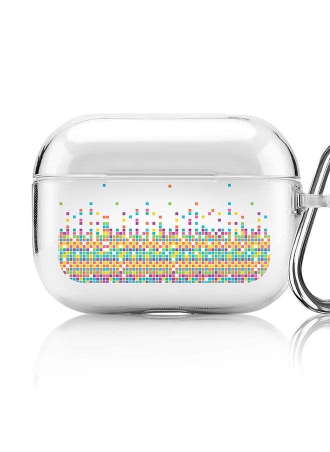 Classic Clear printed Case for Apple AirPods Pro 2nd Generation Thin Transparent Cover [Designed for Apple AirPods Pro 2nd Generation] - Falling Tiles