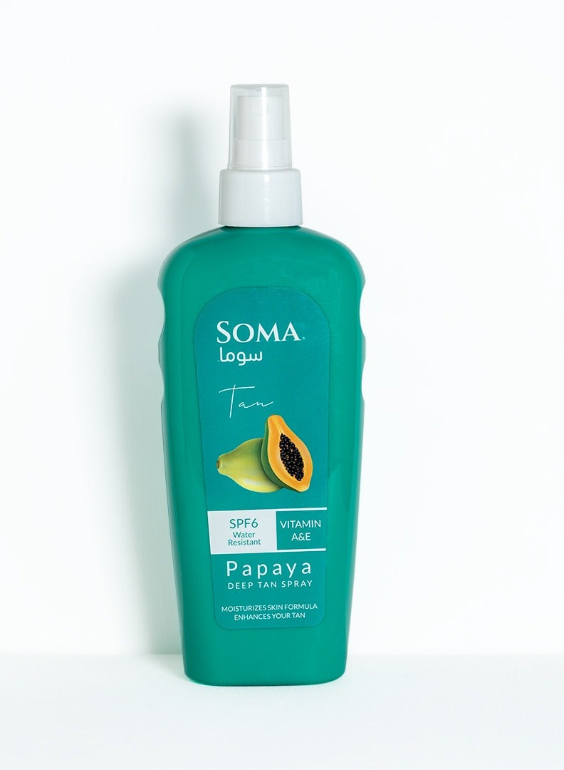 SOMA Deep Tan Spray 250ml Papaya