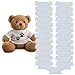 Get Ready Kids 25 PcsTeddy Bear TShirts Bulk Pack White Crew Neck Stuffed Animal Clothes for 1216 Inch Plush Toys Polyester Blank Tees for DIY Crafts Sublimation and Classroom Projects - Image 3
