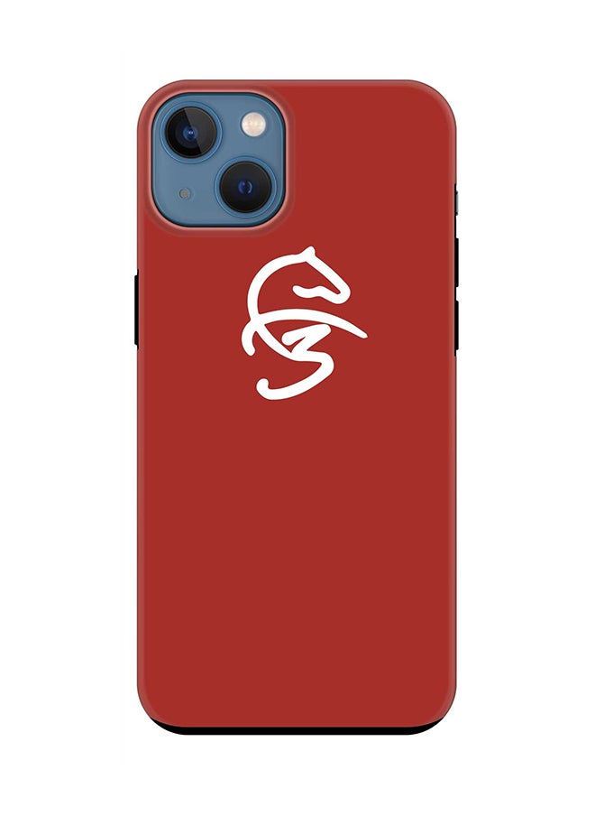 Stylizedd - Tough Pro Series Case for iPhone 15 Dual Layer Hybrid PC TPU Customized Mobile Cover Matte Finish Phone Case - Faz3 Icon Red - Image 1