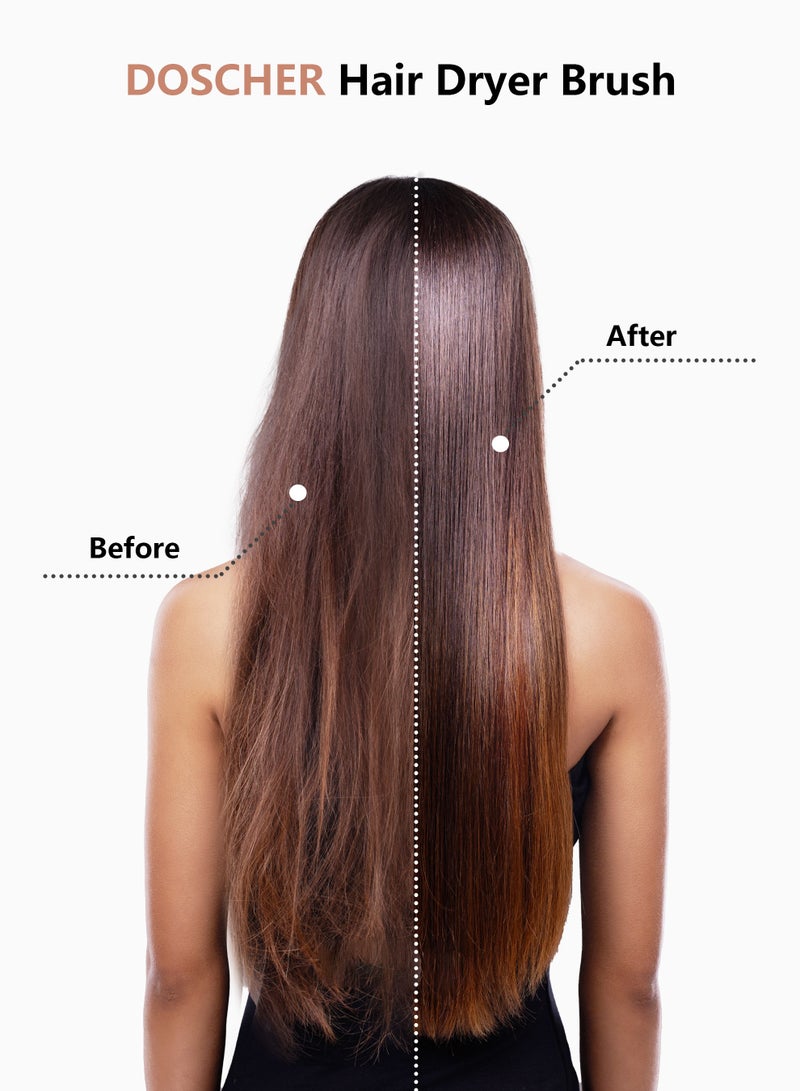 DOSCHER 1200 Watt Hair Dryer Brush Ceramic Hair Straightener Dryer And Styler 2 In 1 with Gift Box - Image 5