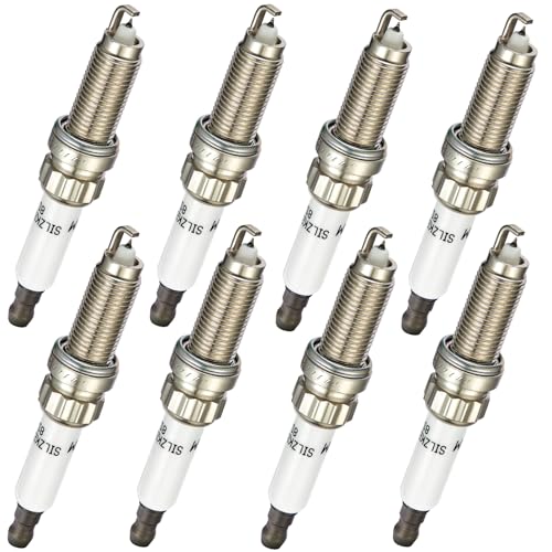 BDFHYK 97506 Platinum Iridium Spark Plugs Compatible with BMW M5 M3 X5 750Li 435i 320i Z4 M235i 640i X3, SILZKBR8D8S, 12120039664, 12120040573, 12127622445 Set of 8 - Image 1